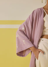 A Model Wearing Multicolor Organic Cotton Breathe Easy Organic Cotton Gilet, curated by Only Ethikal